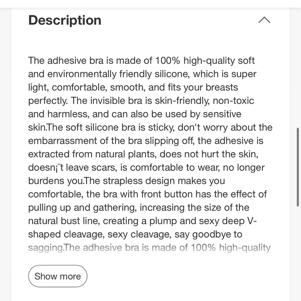 NEW Niidor Women's Adhesive Bra Strapless Backless Pushup Lift Bra - Picture 12 of 13